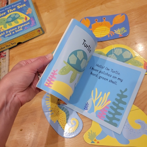 Usborne First Jigsaws Under The Sea 8 Jigsaws And Book Box Set - Picture 7 of 7